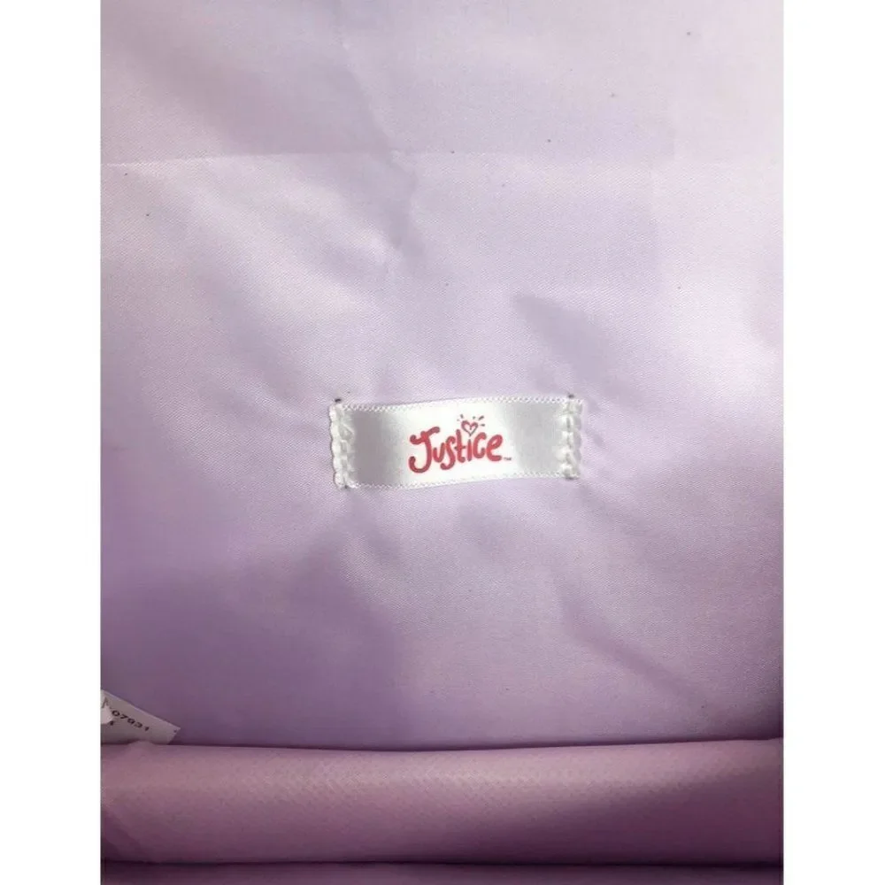 Justice Pink Silver Purse